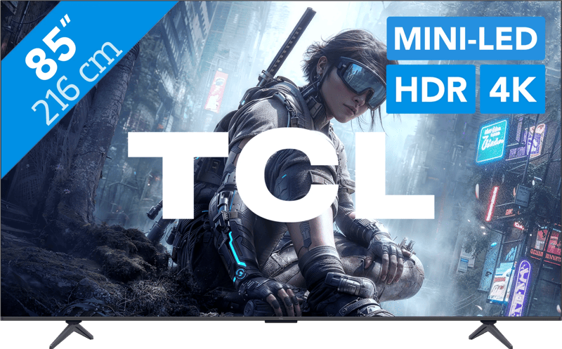 TCL 85T8D 85 inch 4K QD-MiniLED Smart TV (2026)
