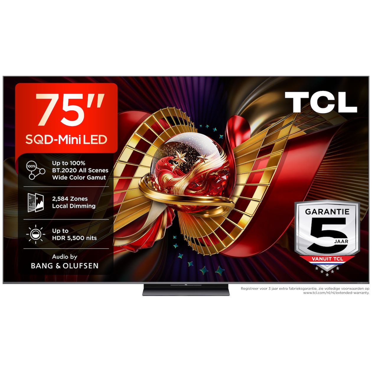 TCL 75C89L 75 inch 4K SQD Mini LED Smart TV (2026)