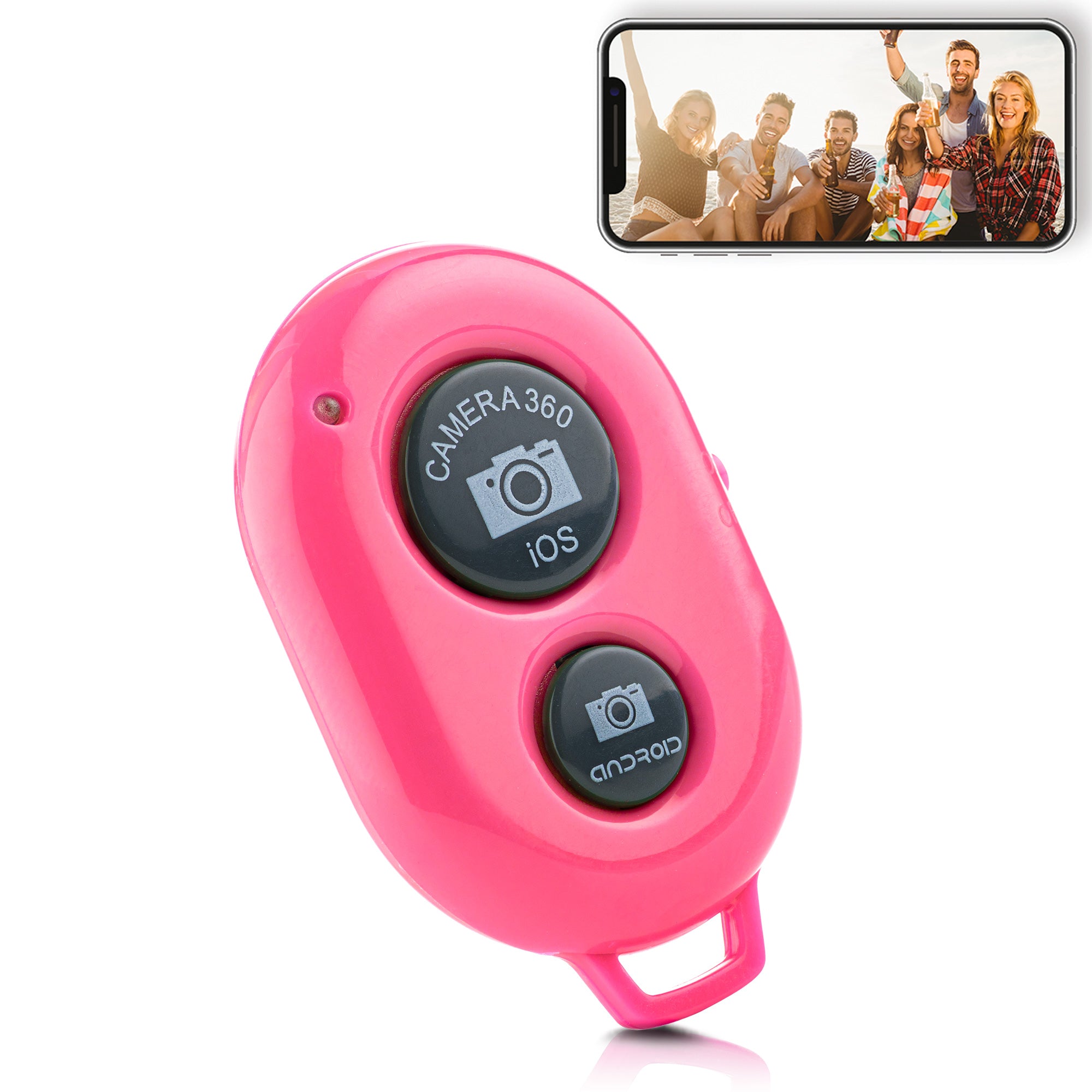 MOJOGEAR Bluetooth Remote Shutter voor Smartphone - Roze