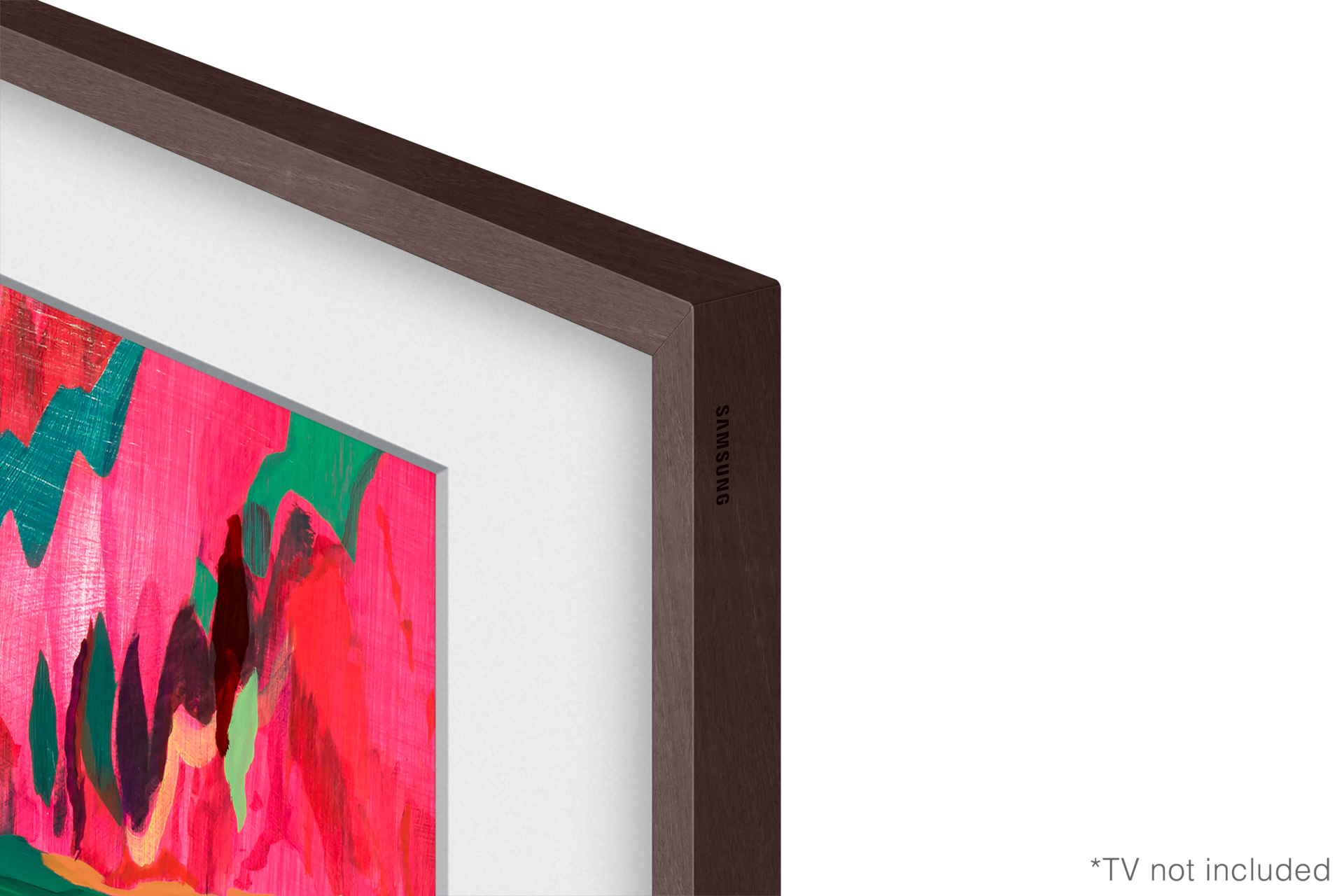 Samsung Verwisselbare lijst 85 inch The Frame Modern – Walnoothout look