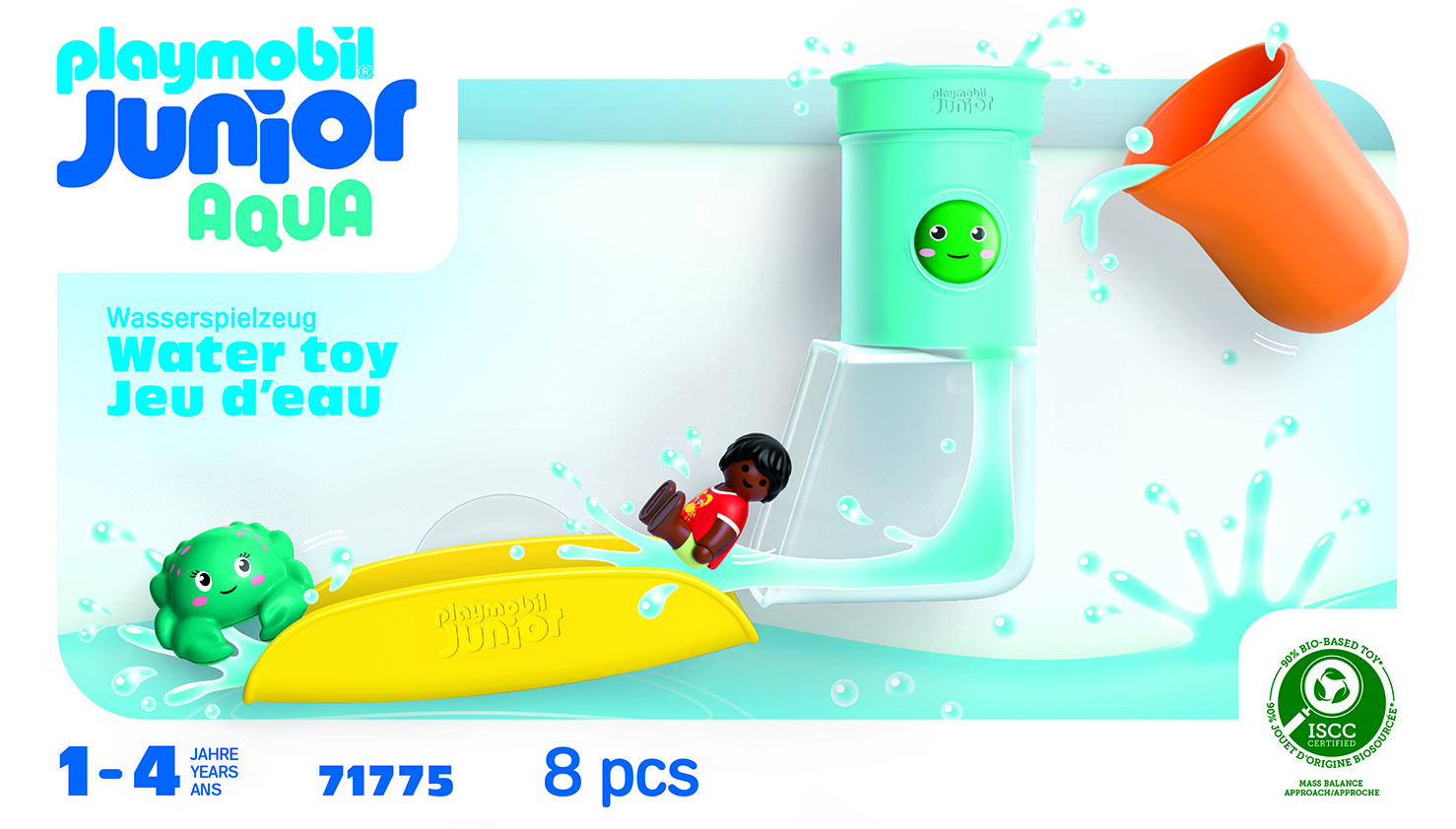 PLAYMOBIL Junior Aqua waterval tank met glijbaan 71775
