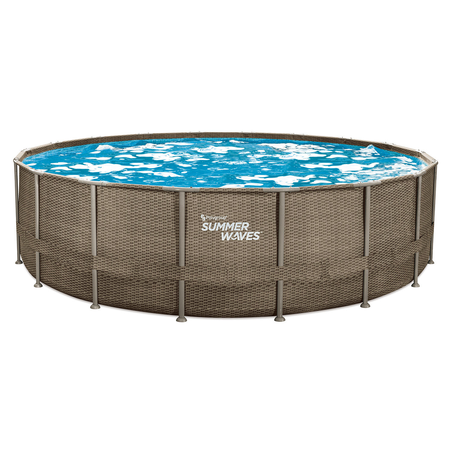 Summer Waves Zwembad Elite Frame 549 x 132 cm Dark Triple Basketweave
