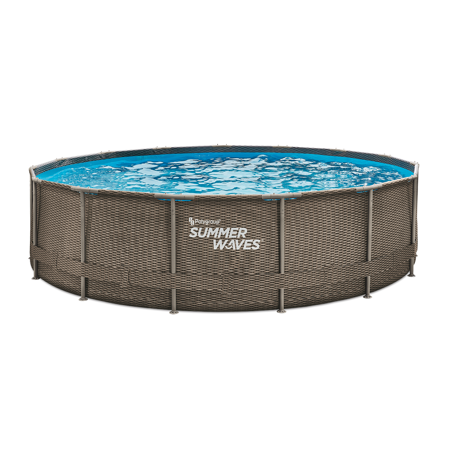Summer Waves Zwembad Active Frame 457 x 106 cm Dark Double Rattan