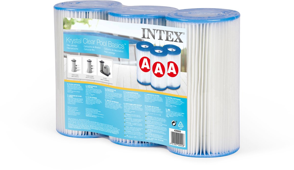 Intex Filter Cartridge Type A 3 stuks