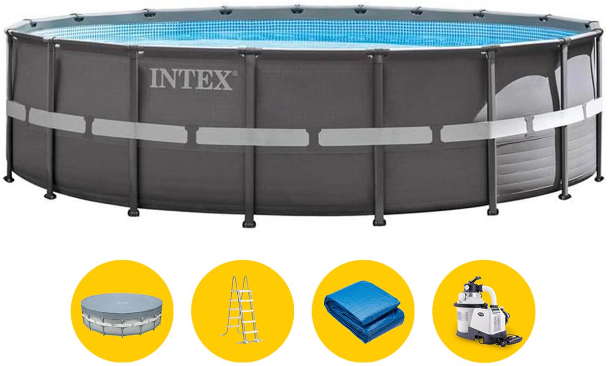 Intex Ultra XTR Frame Opzetzwembad Set met zandfilterpomp
