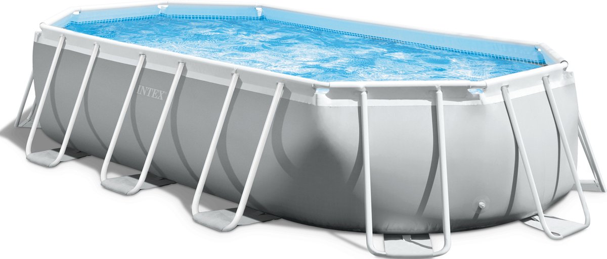 Intex Prism Frame Ovaal Opzetzwembadset 26796GN met filterpomp