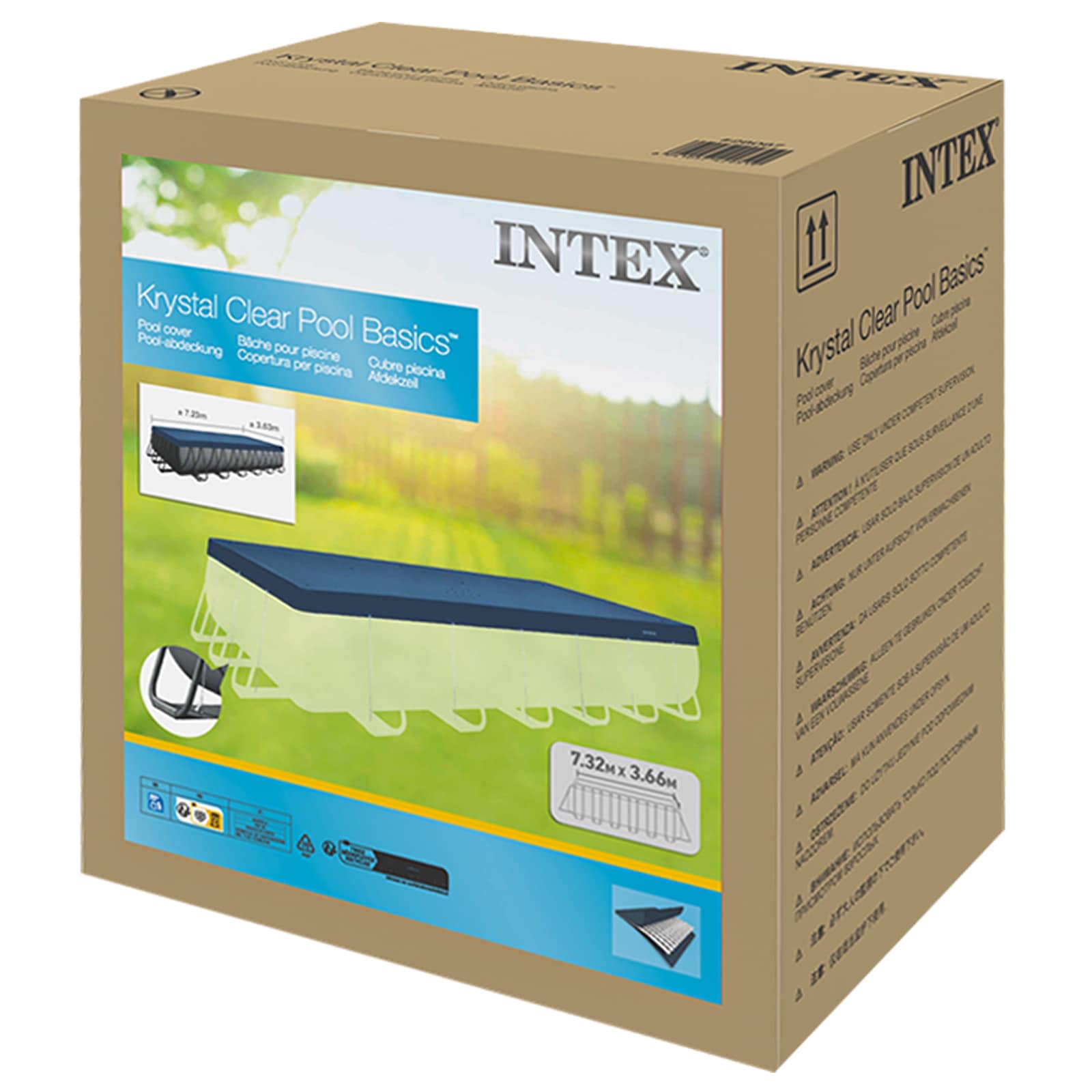 Intex Deluxe afdekzeil rechthoekig frame 732 x 366 cm