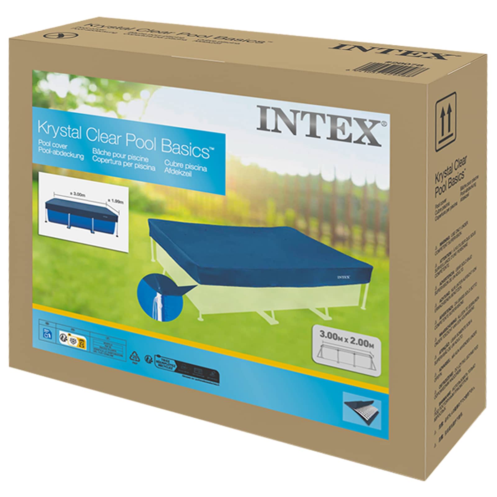Intex Deluxe afdekzeil rechthoekig frame 300 x 200 cm