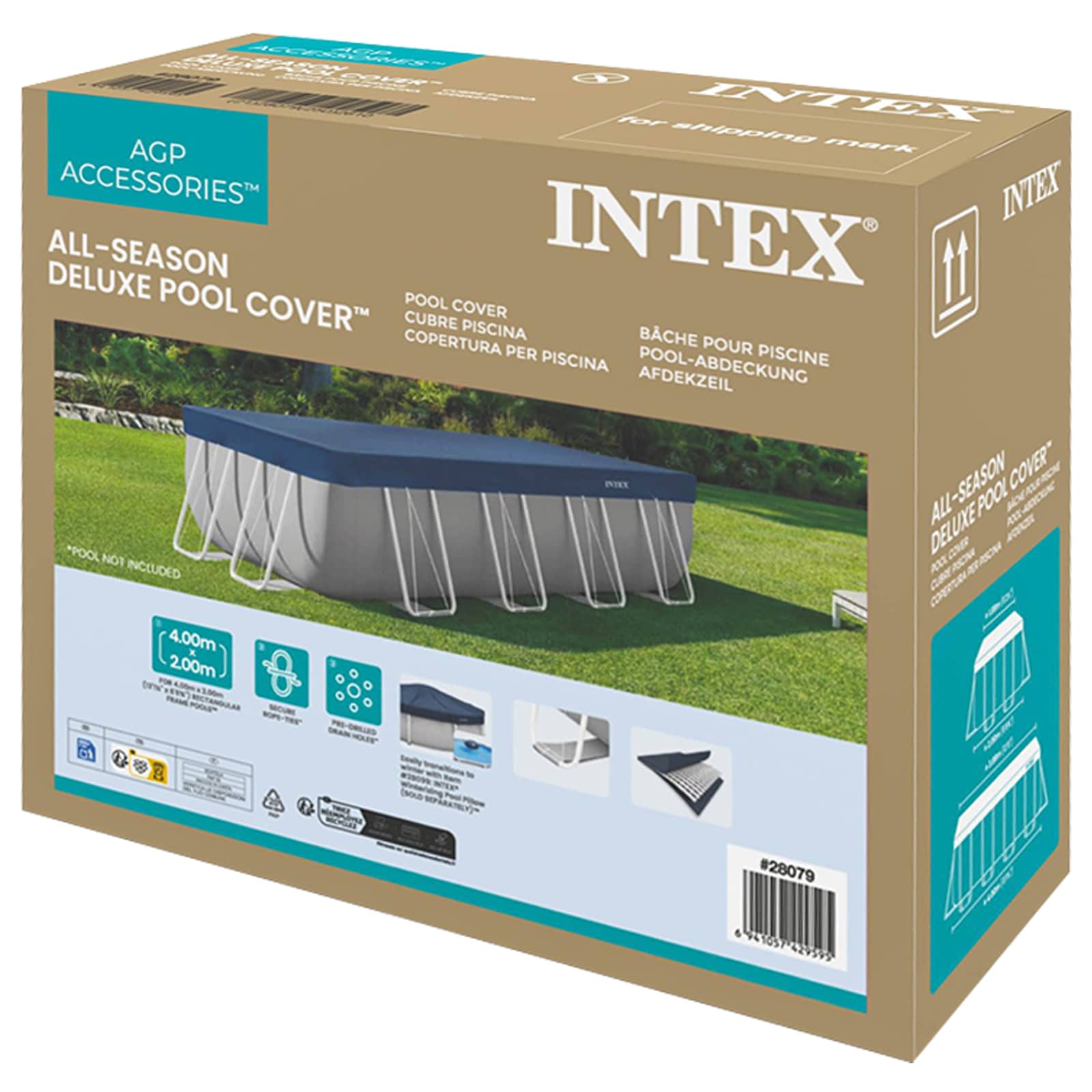 Intex Deluxe afdekzeil rechthoekig frame 400 x 200 cm