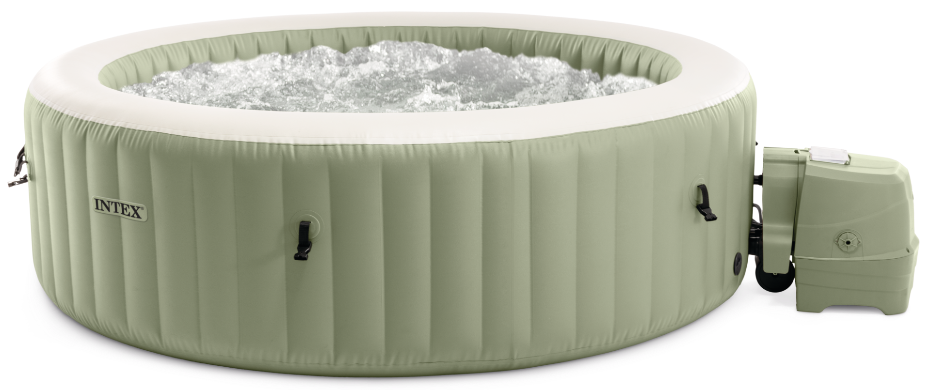 Intex PureSpa Bubble Massage Olive Green 6-persoons opblaasbare spa