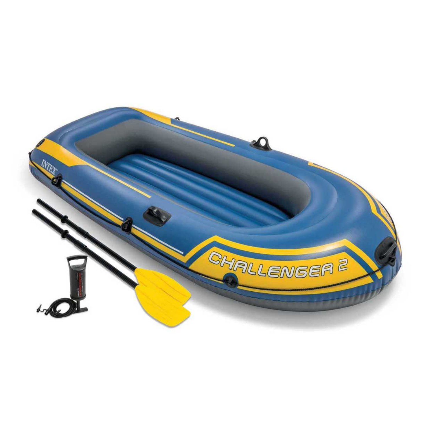 Intex Challenger 2 opblaasboot 68367NP met roeispanen en pomp