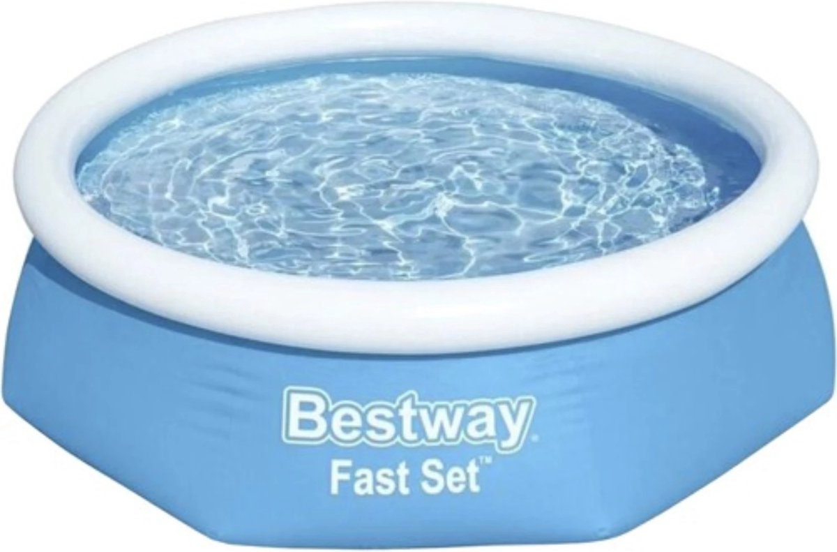 Bestway Fast Set opblaasbaar zwembad 57265 rond 244x61 cm