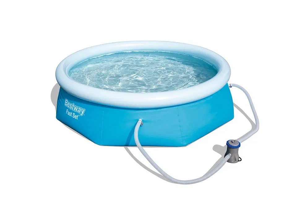 Bestway Fast Set zwembad 244 x 66 cm blauw - opzetzwembad met filterpomp