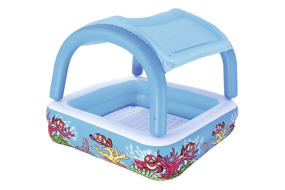 Bestway overdekt speelbad 140x140x114 cm blauw 52192