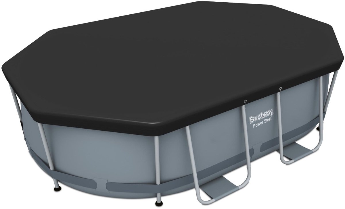 Bestway Flowclear Cover Power Steel ovale zwembadhoes 300