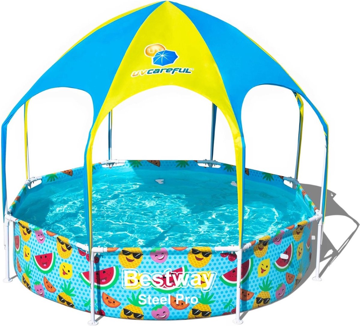 Bestway My First Frame Pool kinderzwembad met zonnescherm rond 244 cm
