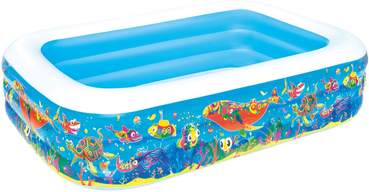 Bestway Kinderzwembad opblaasbaar 229x152x56 cm blauw