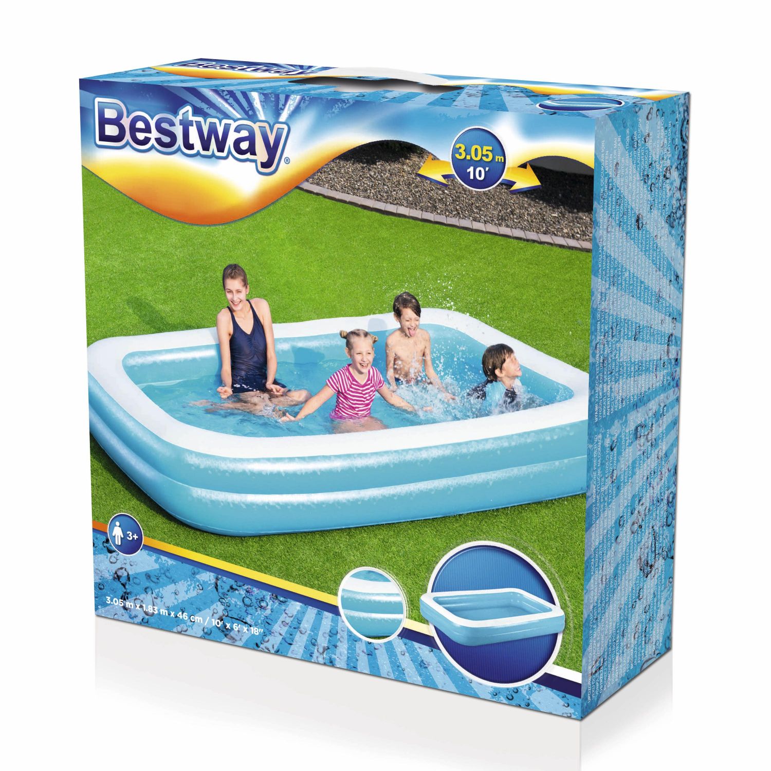 Bestway Familie Zwembad 2-ring 305 x 183 x 46 cm