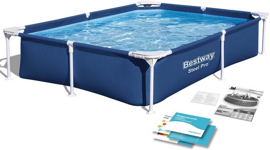 Bestway Steel Pro rechthoek zwembad 221x150x43 cm