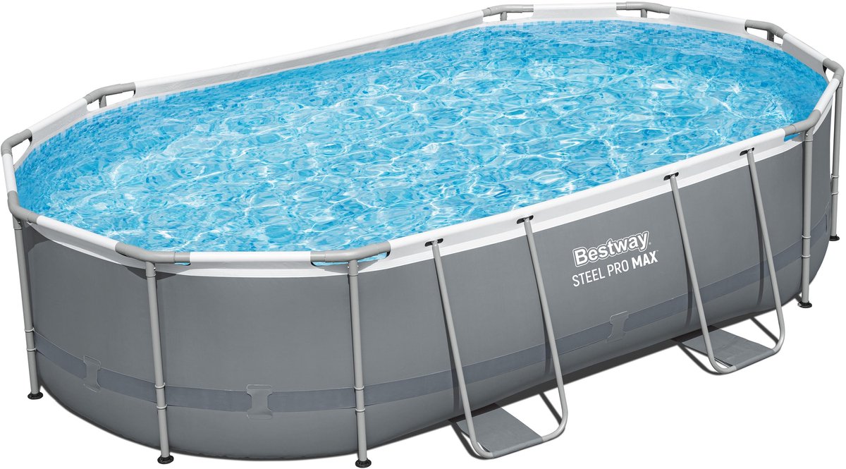 Bestway Power Steel ovaal zwembadset 488x305x107 cm