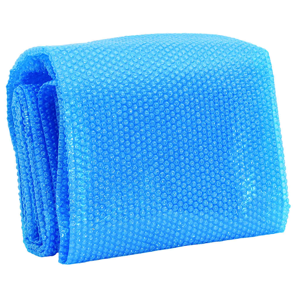 vidaXL Solar zwembadfolie drijvend rond 381 cm PE blauw