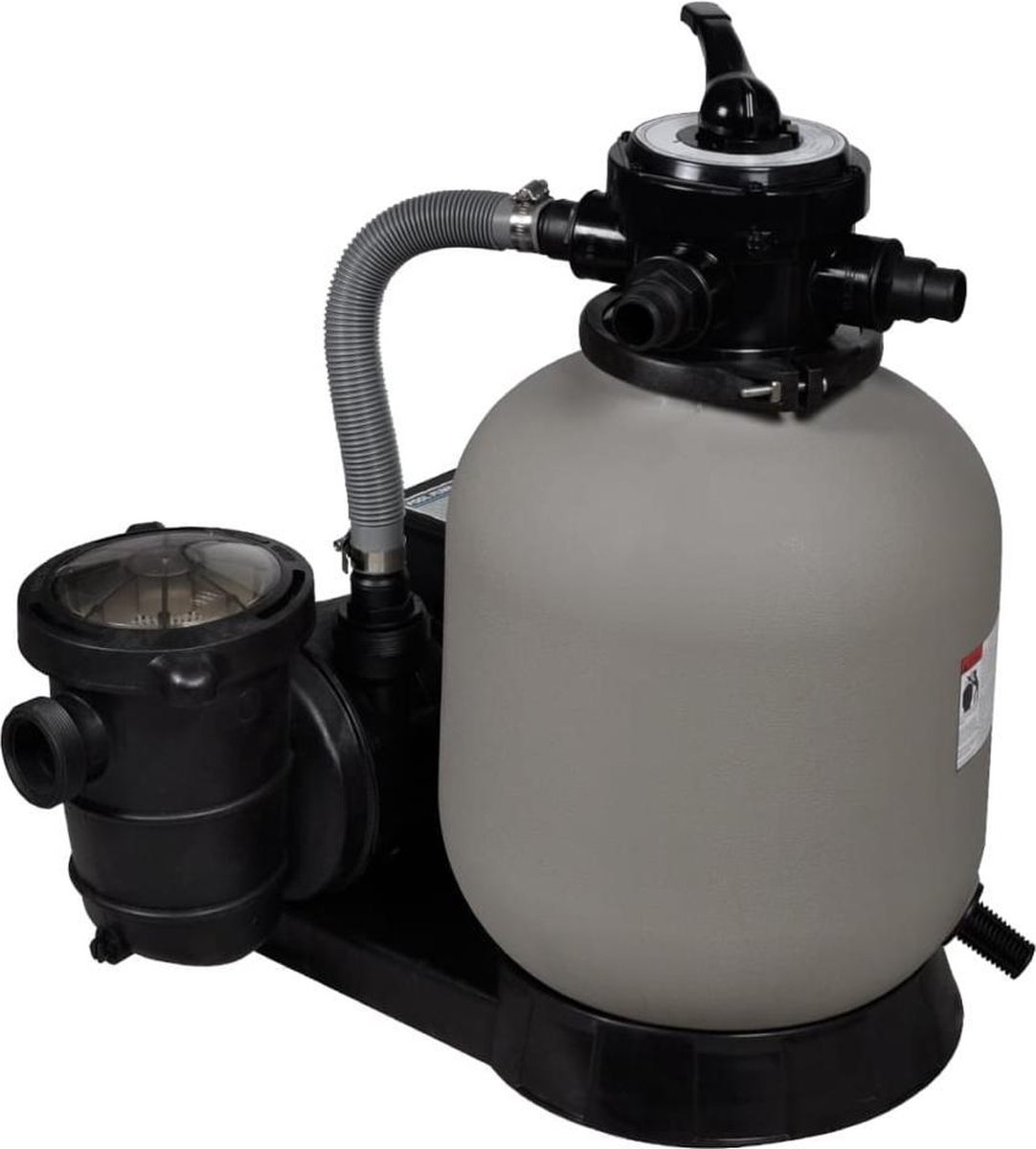 vidaXL Zandfilterpomp 600 W met 17.000 l/u filtercapaciteit
