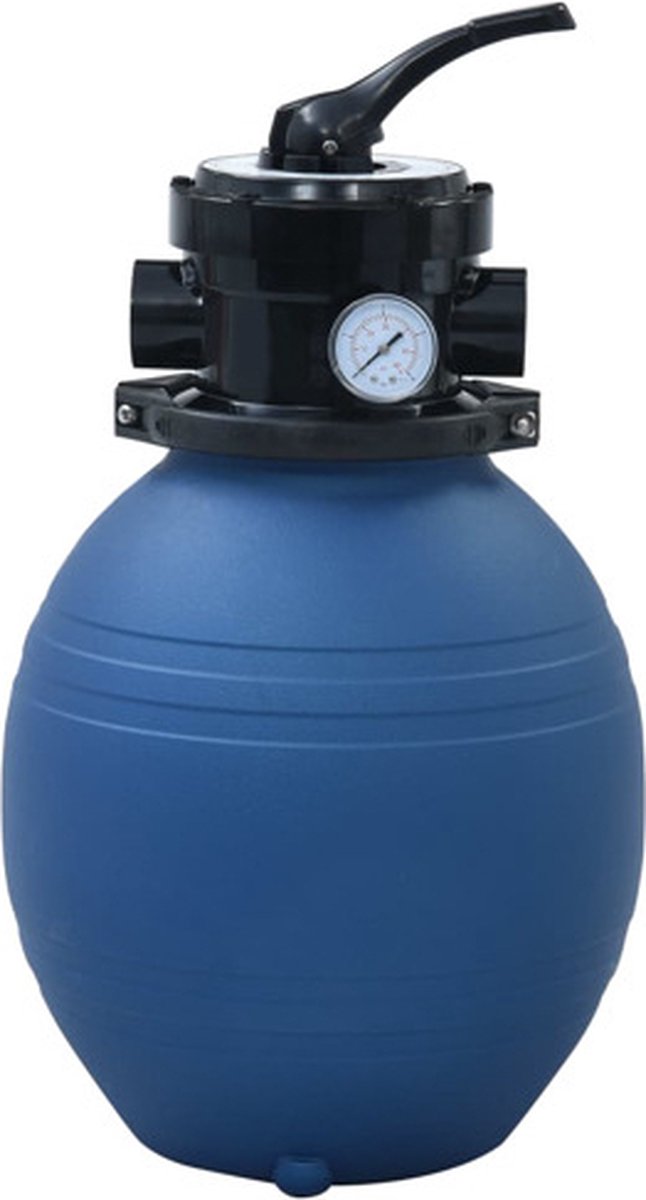 vidaXL zwembadzandfilter met 4-positie ventiel 300 mm blauw