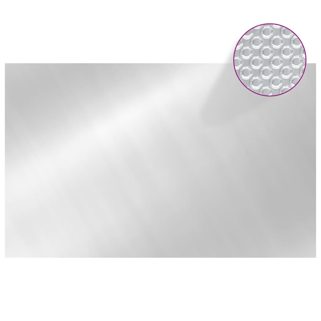 vidaXL Zwembadhoes rechthoekig 800x500 cm PE zilverkleurig