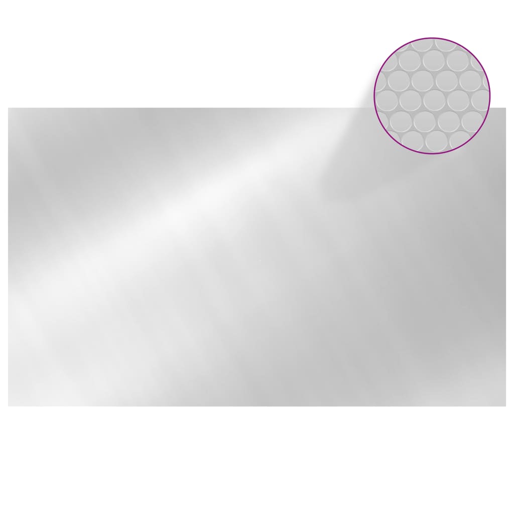 vidaXL Zwembadhoes rechthoekig 1000x600 cm PE zilverkleurig