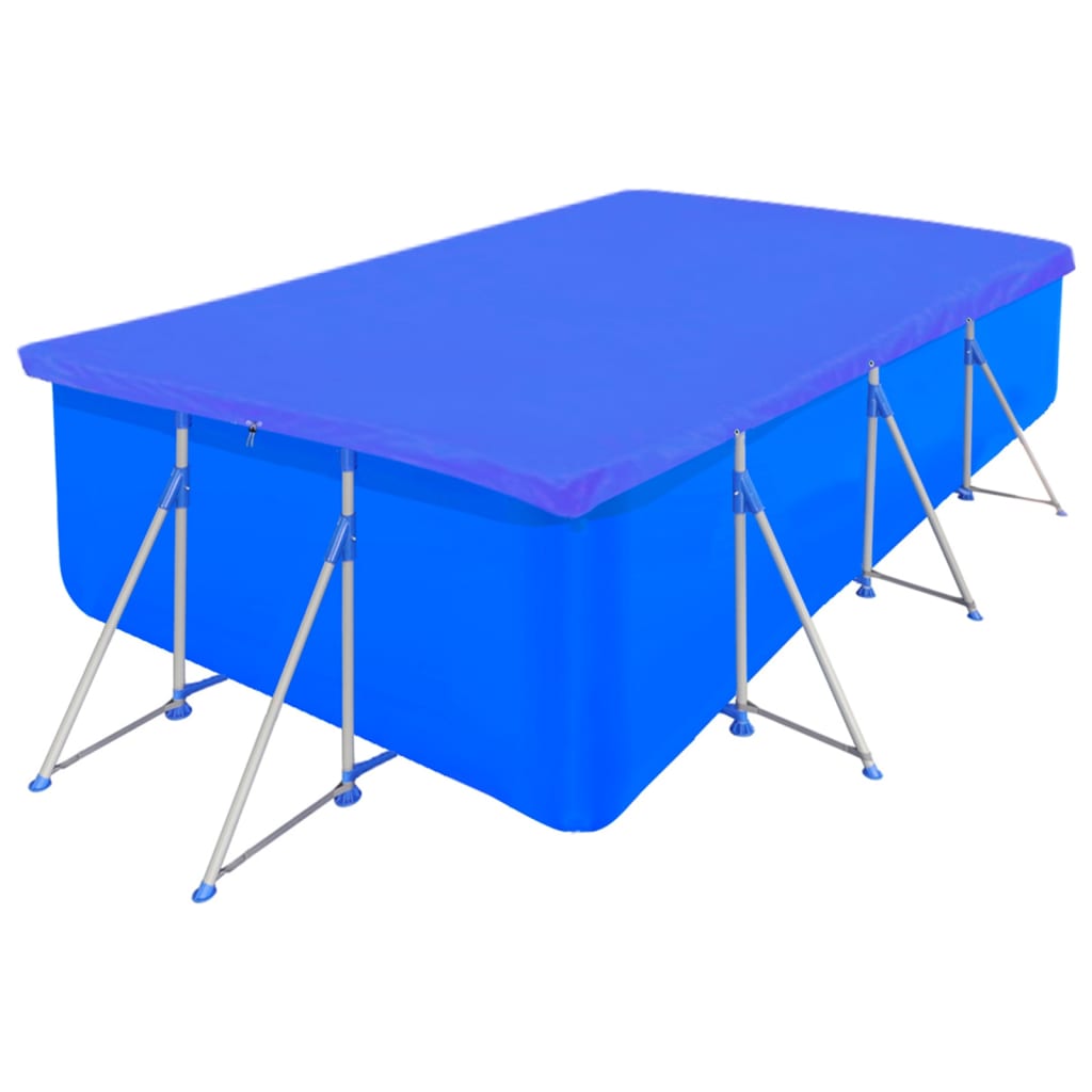 vidaXL zwembadhoezen set 2 stuks rechthoekig 90 g/m² PE