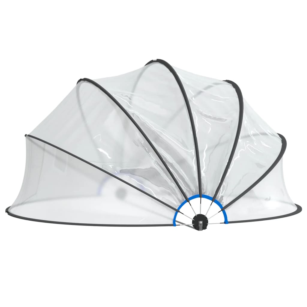 vidaXL Zwembadoverkapping rond 467x234 cm PVC