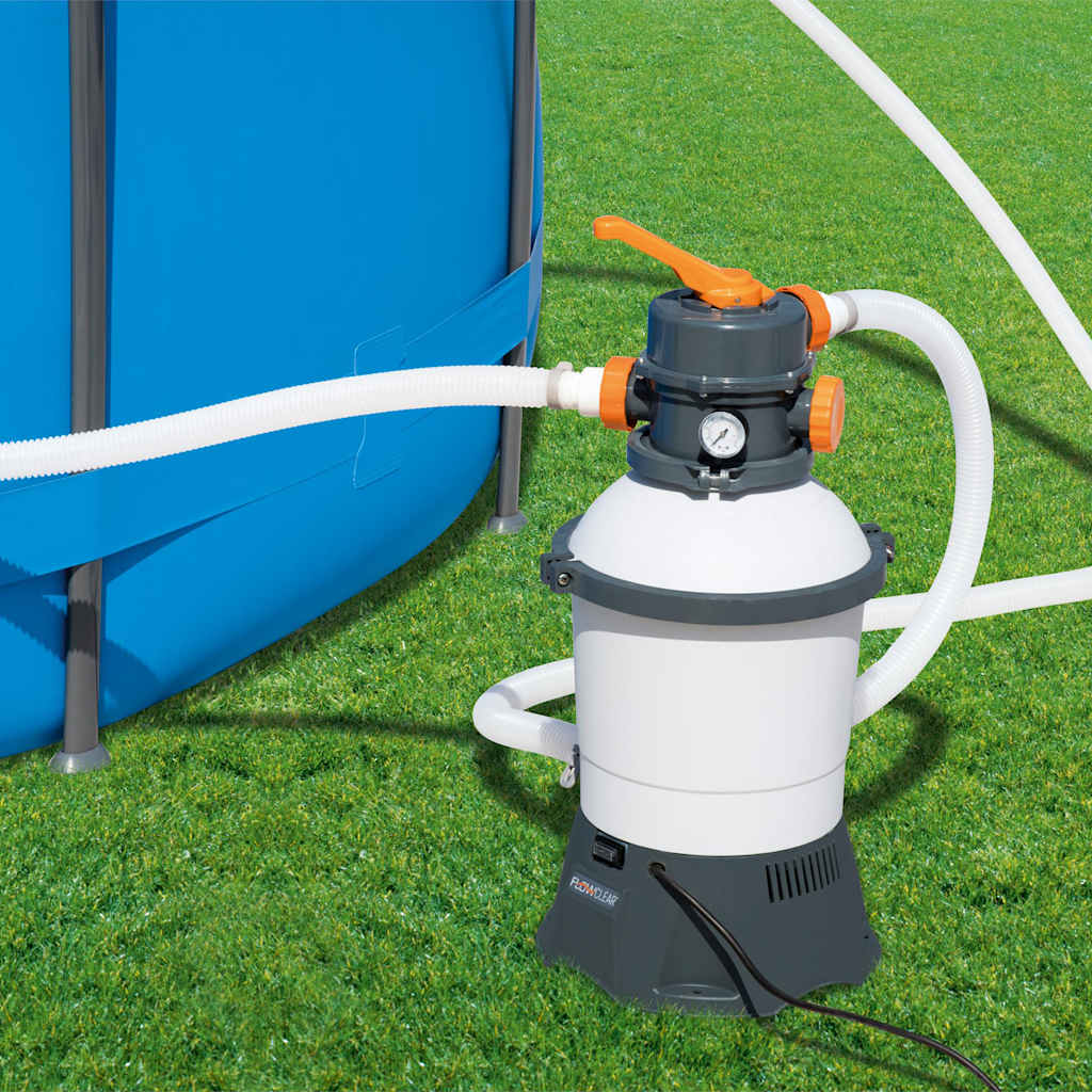 Bestway Flowclear zandfilterpomp voor bovengrondse zwembaden